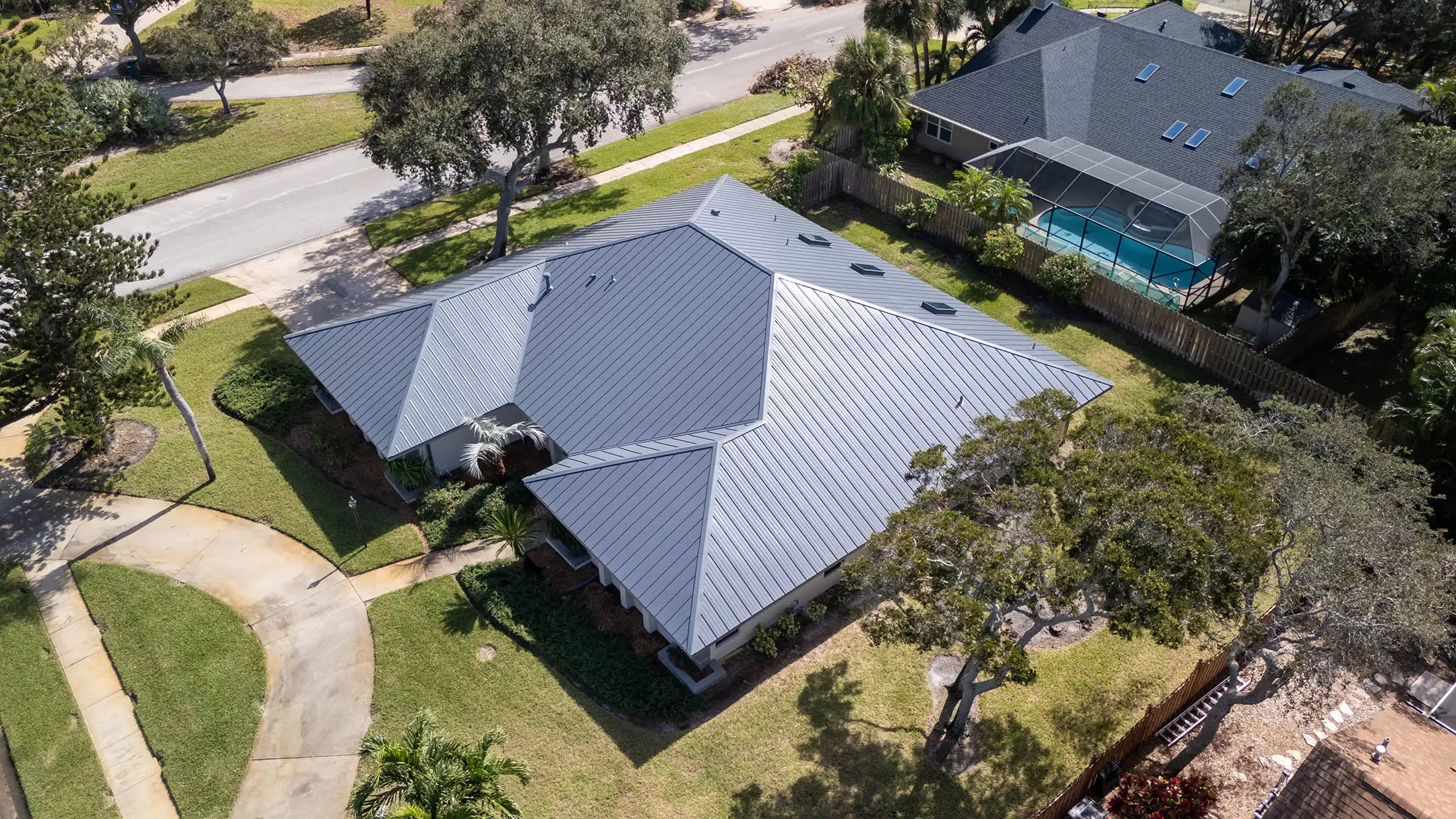 metal roof Florida house