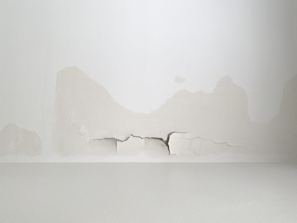 roof leak repair cost white wall cracked water leak inside family house