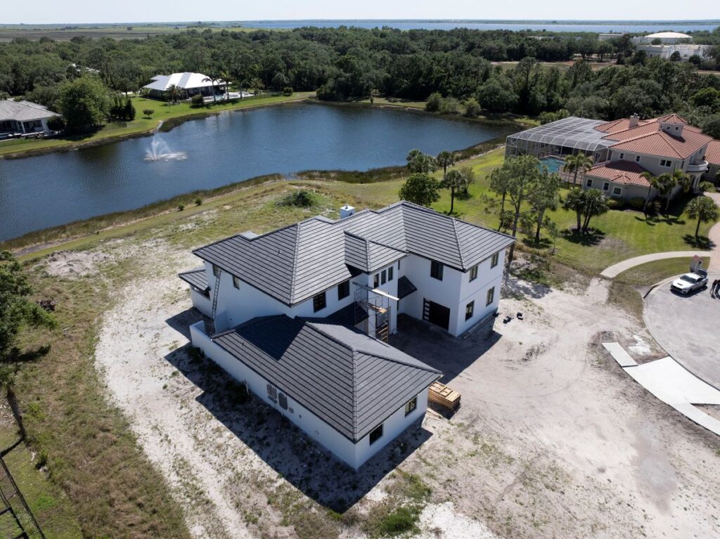 roofing clearwater fl dark shingles house Florida Roof Bros project