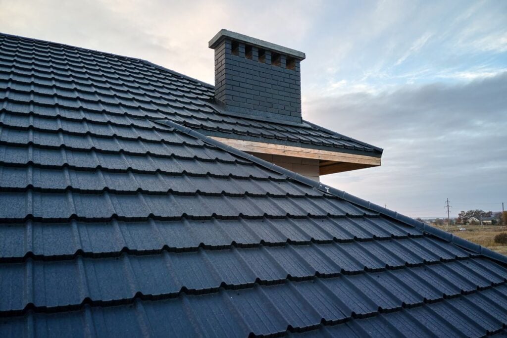 cost of metal roof vs shingle Huge house metallic roof