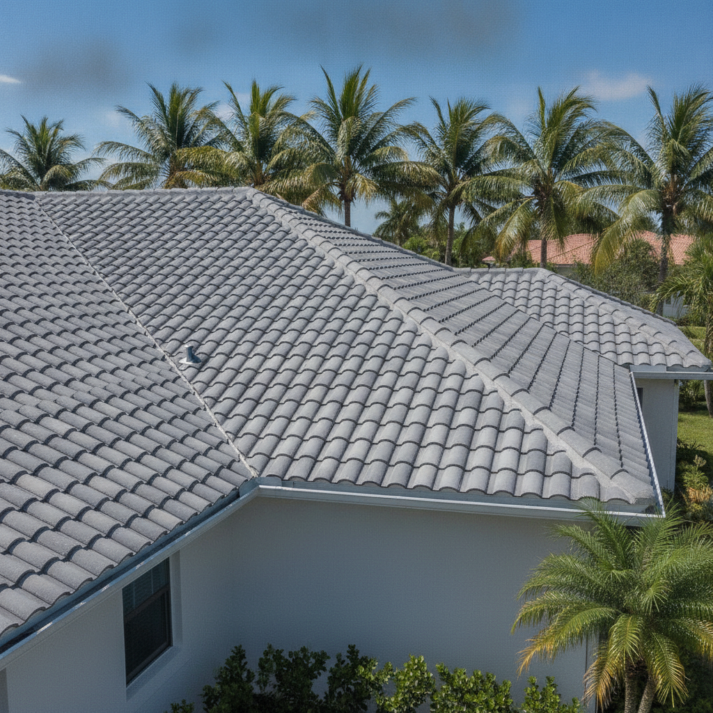 Palm Bay homeowners assessing roof wind damage and potential storm damage after hurricane season